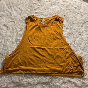 Mustard Sleeveless Women's Top